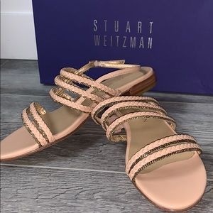 Stuart Weitzman never worn flat sandals size 7.